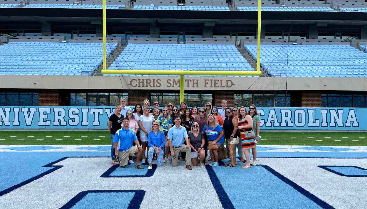 Mitchell, Bartlett & Bell Orthodontics at football stadium