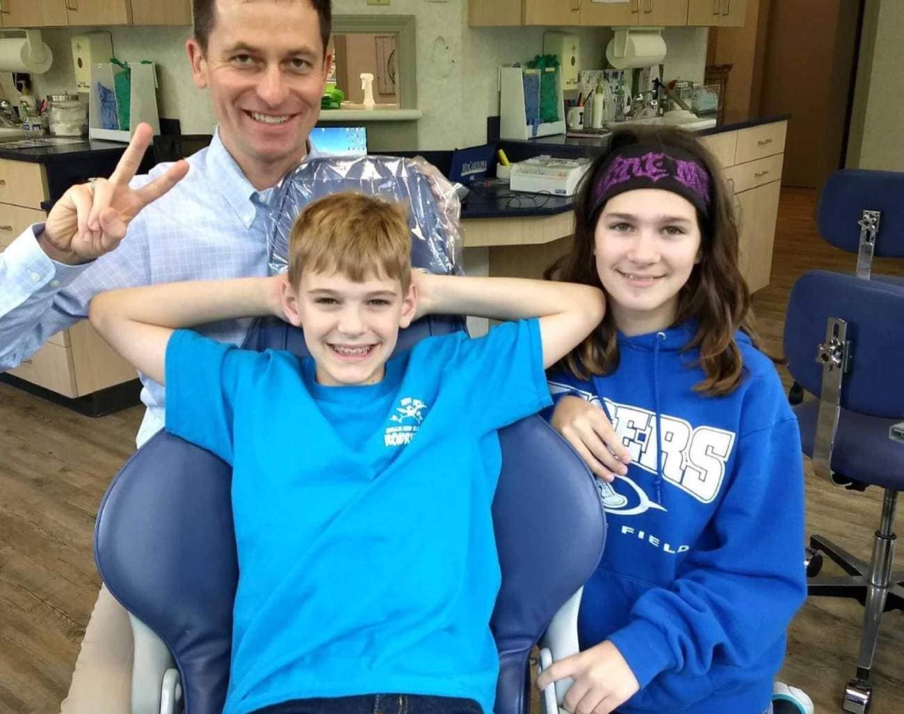 Doctor with patients